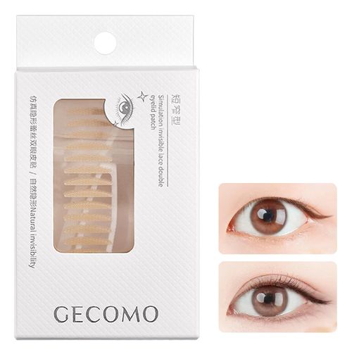 Lynlyulinger Eye Tape Double Eye Tape, 90 Sheets Bare Color, Beauty, Natural Eye Tape, Invisible Tape, Double Eyelid, Double Sided Tape, Mesh, Double Sided, Strong, Natural Double Tape, Oval Olive Shape, (S)
