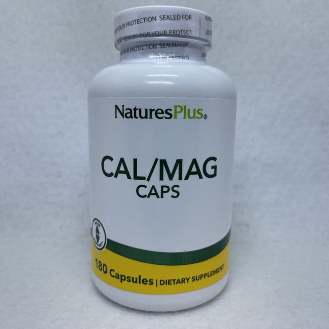 Nature's Plus Cal/ Mag Caps, 180 Cap EXP 5/25 Calmag Healthy Bones Muscle Energy