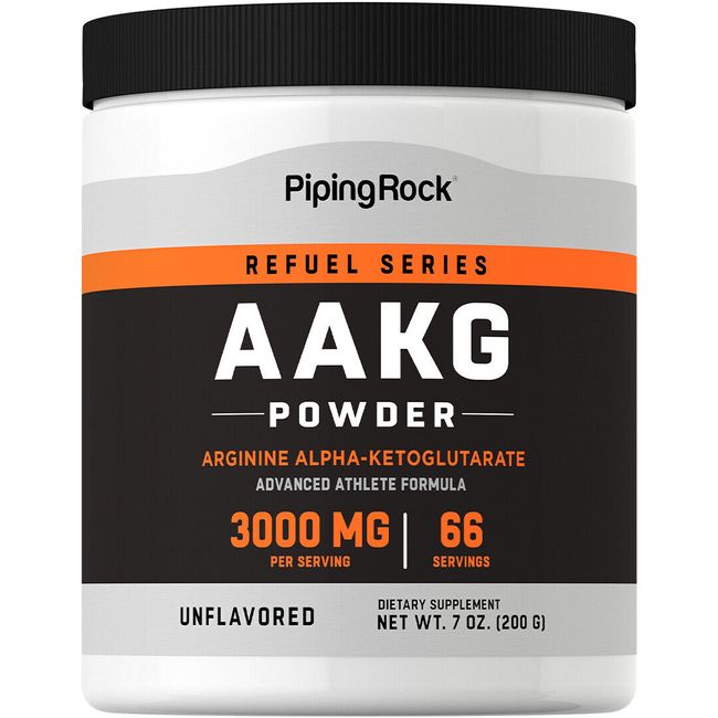 AAKG Powder | 3000mg | Arginine Supplement | Unflavored | by Piping Rock