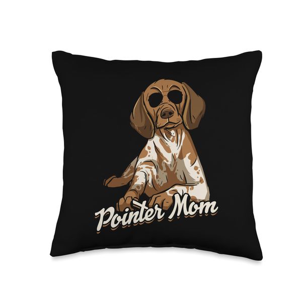 Pointer Mom German Shorthaired Pointer Throw Pillow