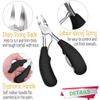 INSGB Precision Toenail Clippers for Thick or Ingrown Toenails - Thick Toenails (3 Pcs Set with Gift Box)
