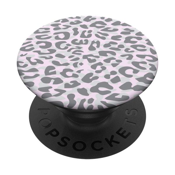 Pastel Pink Leopard Cheetah Animal Print PopSockets Swappable PopGrip