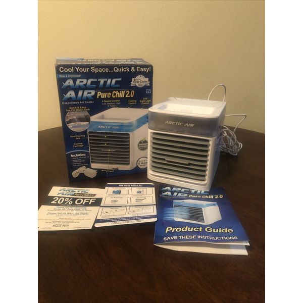 ARTIC AIR PURE CHILL  AIR CONDITIONER: Dual Cooling Jets🚨4-Speed Control, Quiet