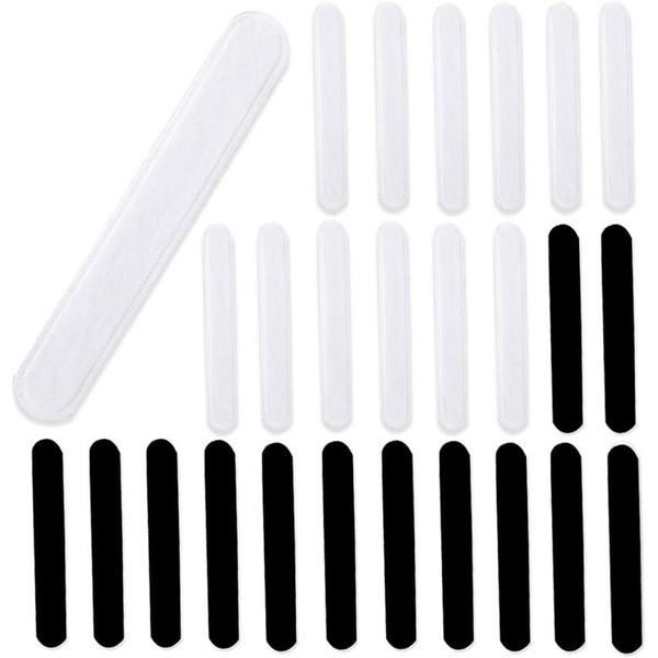 Sweat pads for hats, helmets, foreheads, shirts, collars, disposable, 60 white and 60 black, total of 120 pieces (60 white and 60 black, total of 120 pieces)