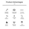 Portable LED Induction Rotatable keychain Light EDC Flashlight Workshop Light