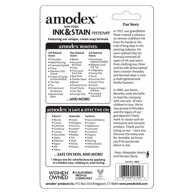 How to Use Amodex Ink and Stain Remover