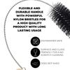 10" Long Professional Tube Cleaning Brush Set, Small Sizes Blue, 5 Pc. Kit, Heavy Duty Deep Cleaning Brushes with Flexible Handles for Bottles, Straws, Pipes, Keyboards, Glass, Guns, and Detailing
