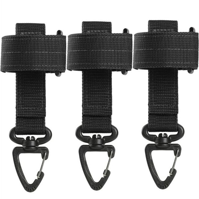 3pcs Hanging Bottle Buckle Clip Carabiner,outdoor Portable Water Bottle  Ring Holder Keychain Belt Webbing Strap For Outdoor Camping Hiking