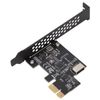 PCI-E to USB3.2 GEN1 Front USB C Expansion Card, 5Gbps Type E Internal Front Panel Connector Riser Card,PCI Express Adapter for Desktop PCs WIN 7/8/10/11/LINUX (Black)