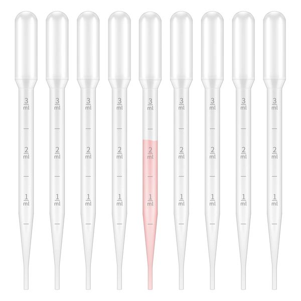 G2PLUS Plastic Transfer Pipette 3ml,Pack of 100