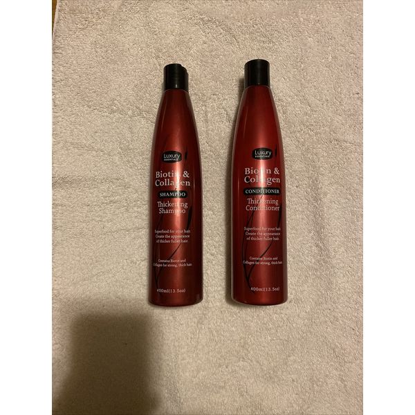 Luxury Essentials Biotin & Collagen Thickening Shampoo & Conditioner 13.5oz Each