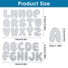 Amaxiu 26 Pcs Alphabet Cutting Dies, Metal Letters Stencil Die Cuts Embossing Template Card Making Supplies for Scrapbook Cards Album DIY Crafts Halloween Christmas Decor(Uppercase Letter)