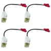 Upgrade Version 4X Front Rear Door Speaker Wire Harness Connector Plug for 2017-2020 Chrysler Pacifica