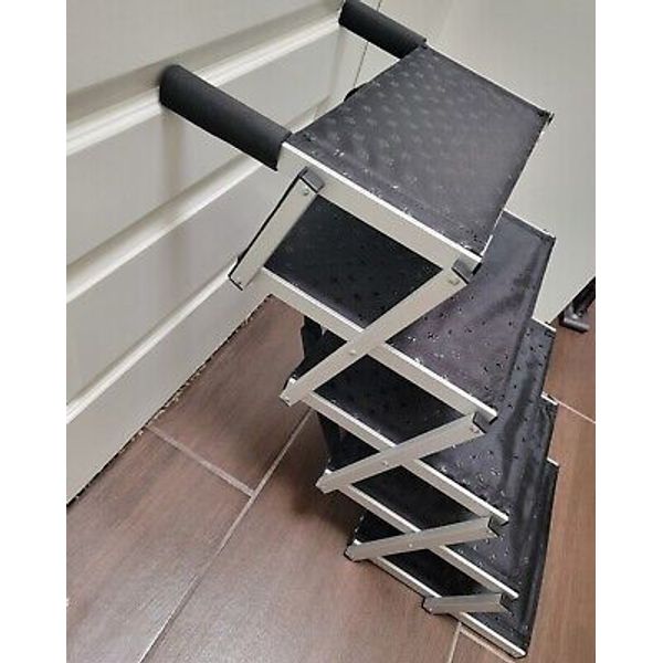 Portable Folding Dog Ramp Stairs Large Dog Steps Pet Ladder for Car Bed 5 Steps