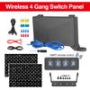 4 Gang Wireless Switch Panel Circuit Control Box 12VFor Dodge Ram 1500 2500 3500