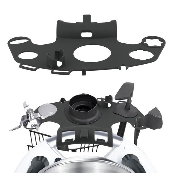 Fengshengli Halter für Thermomix TM6 Zubehör, Ordnungssystem Ständer für Platzierung von Deckel/Spatel/Rührstäbchen/Reinigungsbürste