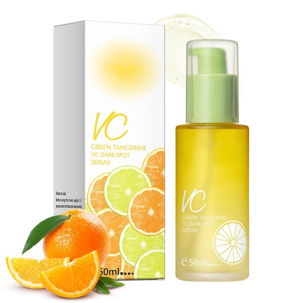 Green Tangerine Vitamin C Serum - Vitamin C Dark Spot Serum Gesicht - Vitamin-C-Essenz Pigmentflecken Entferner Gesicht - Anti-Falten-Serum Gesicht - Gesichtsserum glatte die Haut Feuchtigkeitserum