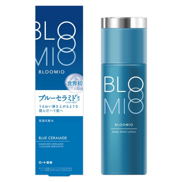BLOOMIO Deep Moist Lotion (Blue Ceramide, Dipotassium Glycyrrhizinate, Carming Fleur) 5.1 fl oz (145 ml)