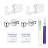 WillTen 2Pcs Disposable Ear Piercing Kit, Silver Stud Earrings, Piercing Gun Kit