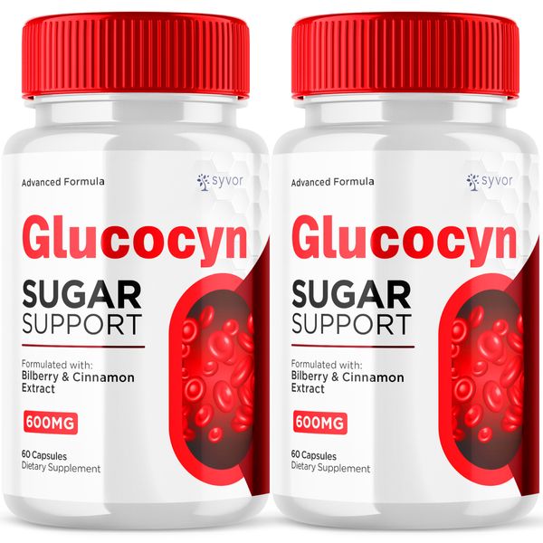 Glucocyn Advanced Formula Sugar Support Natural Glycogen Supplement 120 Capsules