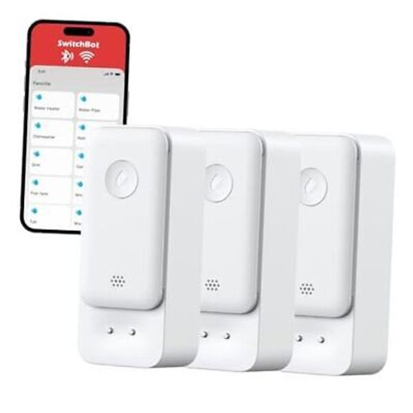 WiFi Water Sensor 3 Pack, Smart Water Leak Detector, 100dB Adjustable Alerts