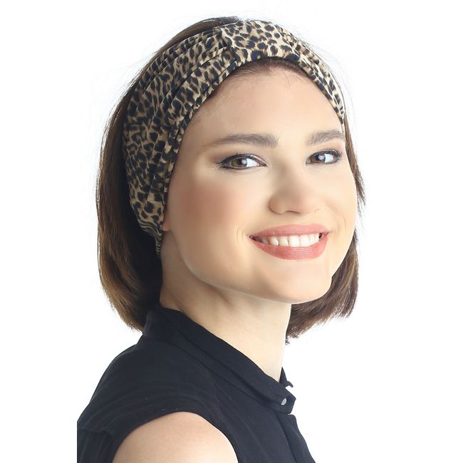 Deresina Women Printed Headband (Leopard - One Size)