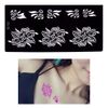 glaryyears 7 Sheets Flower Pendant Henna Tattoo Stencil Temporary Hollow DIY Drawing Body Makeup