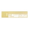 DESIGNPHIL Midori 42282006 Ruler, Clip Ruler, Decorative Ruled Pattern
