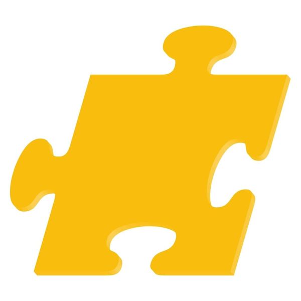 Plexiglas® Cut 3-50 cm - Puzzle Yellow, Size: 11 cm, Pack of 1