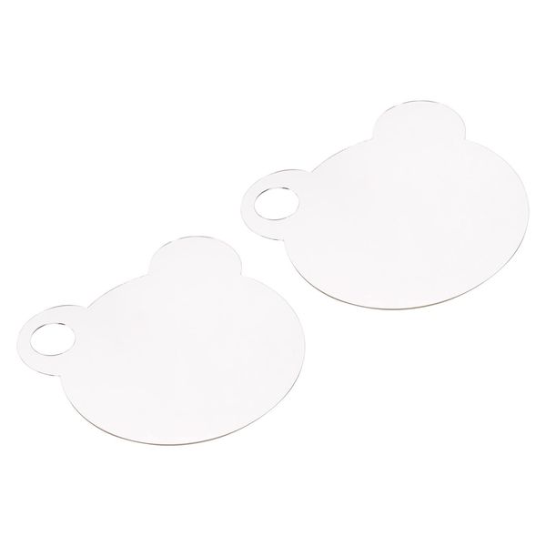 PATIKIL 2pcs Paint Tray Palette Acrylic Paint Palette Bear Shape with Thumbholes for Watercolor Gouache DIY Art Crafts Painting Clear