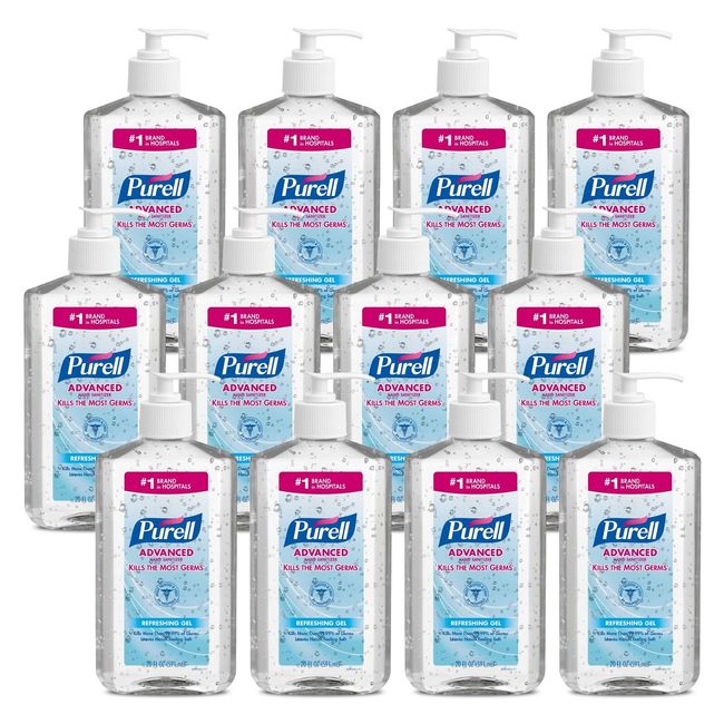 Purell Advanced Hand Sanitizer Refreshing Gel, Clean Scent, 20 fl oz Pump Bottle