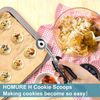 Cookie Scoop Set, Include 1 Tbsp/2 Tbsp/3 Tbsp, Cookie Scoops for Baking Set ...