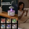Brfveob Rain Humidifier, Umbrella Diffuser with Rain Effect, 7 Colors LED Rotating Aroma Diffuser with Remote Control, Umbrella Diffuser with Rain Effect, Timer Setting, Umbrella Waterfall Humidifier