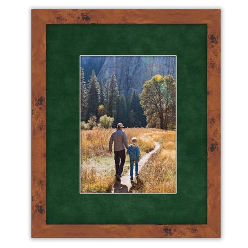 12x16 Mat Bevel Cut for 11x14 Photos - Acid Free Green Suede Precut Matboard - For Pictures, Photos, Framing - 4-ply Thickness