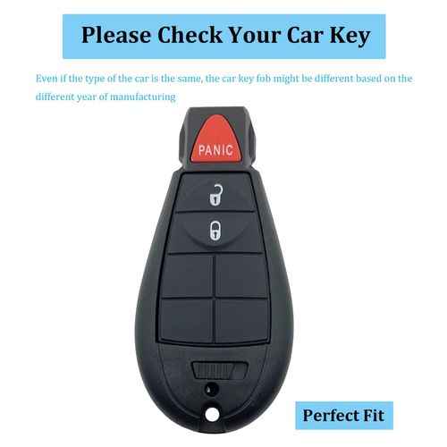 Vruwcey Key Fob Cover Keychain Pink Soft TPU Key Case Shell for Jeep Grand Cherokee Dodge Durango Grand Caravan Journey Ram 1500 2500 3500 Chrysler Town Country (for Dodge b)