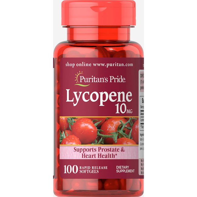 Puritan's Pride Lycopene 10 mg *Promotes Prostate & Heart Health* Made In USA