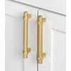 GlideRite 5-inch Solid Satin Gold Euro Cabinet Bar Pulls Satin Gold