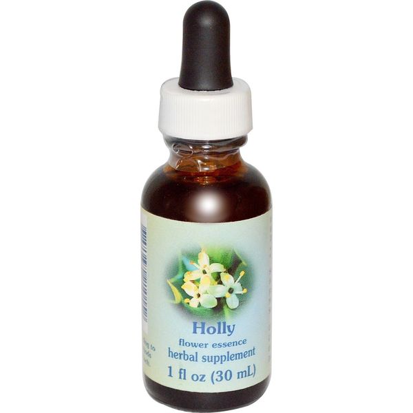 Flower Essence Services Holly Dropper Herbal Supplements, 1 Ounce