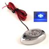 OCTANE LIGHTING 1PC Blue LED Chrome Accent Module Motorcycle Chopper Frame Neon Glow Light Pod