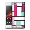 Head Case Designs Blocks Mod Patterns Hard Back Case Compatible With Sony Xperia M/M Dual
