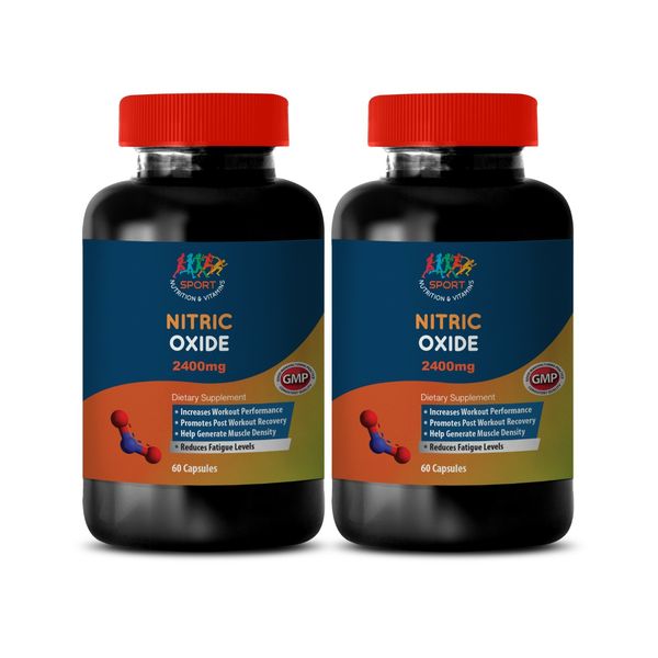 muscle pump supplement - Nitric Oxide 2400mg 2 Bot - improve blood flow