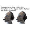 Crystal Mic Replacement Aviation Microphone windscreens for Bose Typhoon (Two (2) Pack A20 Model)