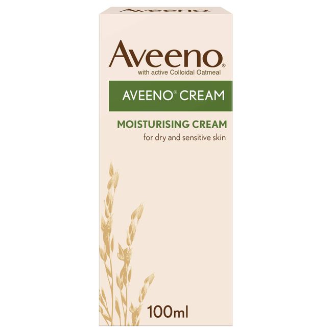 Aveeno, Moisturising Cream Colloidal Oatmeal, Shea Butter, 100ml