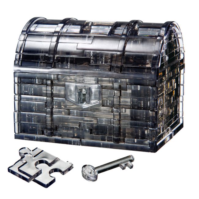 Crystal Puzzle Treasure Box Black