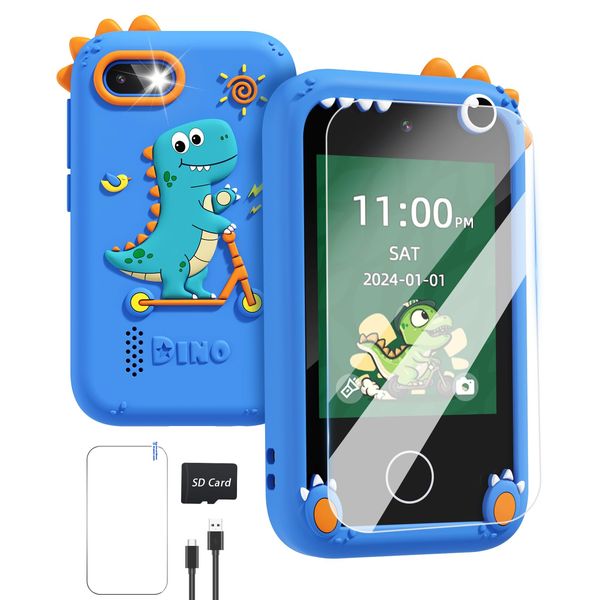 Dinosaur Toys for Kids 3-5 Kids Smart Phone Toys for Boys Age 8-12 Birthday Christmas Giftsfor 3 4 5 7 6 8 10 Year Old Gift Ideas with 8G SD Card