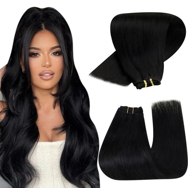 Schwarz Tressen Extensions Echthaar Remy Haartressen Extensions Echthaar Schwarz Tressen Extensions Echthaar 22 Zoll Glatt Farbe Schwarz 100g