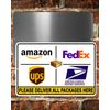 Sign Package Delivery Instructions Place Packages Here Deliveries  Metal
