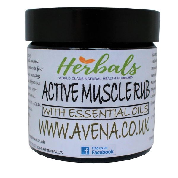 Natural Herbal Muscle Rub Cream Muscle Rub Pain Relief Balm Made in Yorkshire 60ml