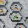 Hexagon Wall Display Compatible with Lego Figures | Customize & Display Figures on Wall | Interlocking Hex Blocks | Made in USA (14-Pack Grey)