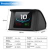 OBD2 Car HUD Head Up Display Speed KM/h MPH OverSpeed Warning Water Temperature